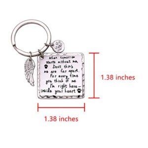 Melix Home Cat Dog Memorial Gifts Keychain Loss of Dog Gifts Pet Sympathy Gifts For Dogs Jewelry