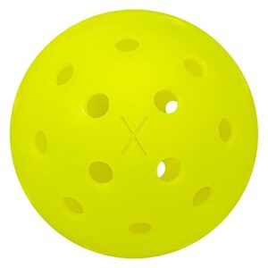 franklin sports outdoor- x-40 pickleball balls - usa pickleball (usapa) approved - 3 pack outside pickleballs - optic yellow - us open ball