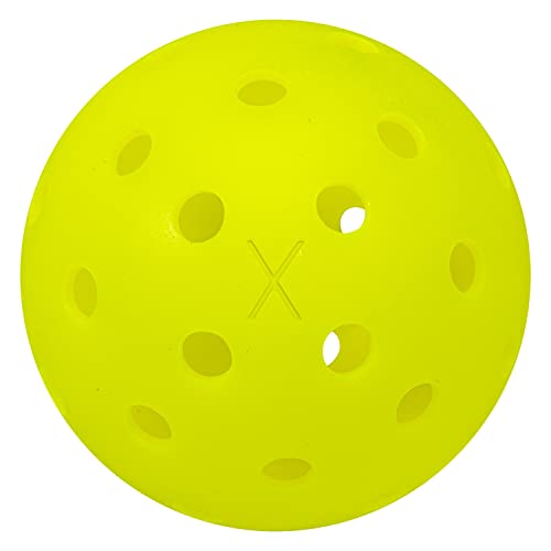 Franklin Sports Outdoor- X-40 Pickleball Balls - USA Pickleball (USAPA) Approved - 3 Pack Outside Pickleballs - Optic Yellow - US Open Ball