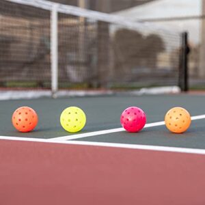 Franklin Sports Outdoor- X-40 Pickleball Balls - USA Pickleball (USAPA) Approved - 3 Pack Outside Pickleballs - Optic Yellow - US Open Ball