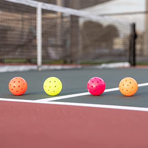 Franklin Sports Outdoor- X-40 Pickleball Balls - USA Pickleball (USAPA) Approved - 3 Pack Outside Pickleballs - Optic Yellow - US Open Ball