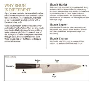 Shun Cutlery Kanso Boning & Fillet Knife 6.5”, Easily Glides Through Meat and Fish, Authentic, Handcrafted Japanese Boning, Fillet and Trimming Knife