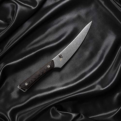 Shun Cutlery Kanso Boning & Fillet Knife 6.5”, Easily Glides Through Meat and Fish, Authentic, Handcrafted Japanese Boning, Fillet and Trimming Knife