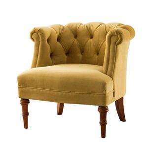 jennifer taylor katherine tufted accent chair, large, gold