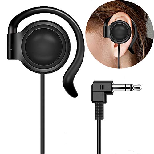 EXMAX 3.5mm Single Side Earphone Earbud One Ear Headphone for EXD-101 ATG-100T ELGT-470 Wireless Tour Guide System Receiver Touring Groups Radio Podcast Laptop MP3/4 Tablet PC Skype YouTube (Left)