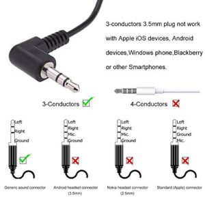 EXMAX 3.5mm Single Side Earphone Earbud One Ear Headphone for EXD-101 ATG-100T ELGT-470 Wireless Tour Guide System Receiver Touring Groups Radio Podcast Laptop MP3/4 Tablet PC Skype YouTube (Left)