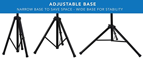 Mount-It! TV Tripod Stand - Portable TV Stands for Flat Screens - Indoor or Outdoor TV Pole Stand - Television Tripod Stand for 32-70 Inches Screen - Single Pole TV Stand with 77lbs Capacity