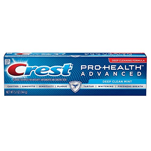 Crest Pro-Health Advanced Toothpaste, Deep Clean Mint 5.1 oz (Pack of 2)