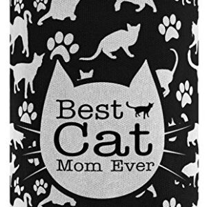 Funny Cat Gifts Best Cat Mom Ever Cat Lover Gifts Cat Memes Crazy Cat Lady Gifts Cat Gag Gifts 2 Pack Can Coolie Drink Coolers Coolies Black