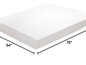 PrimaSleep Mattress, Full, White