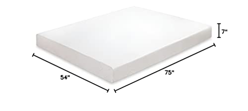 PrimaSleep Mattress, Full, White