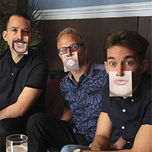 Hilarious Face Mask Drink Coasters, Novelty Party Favors - 20 Pack