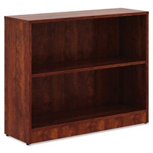 lorell cherry laminate bookcase book rack, 29.5" x 36" x 12"