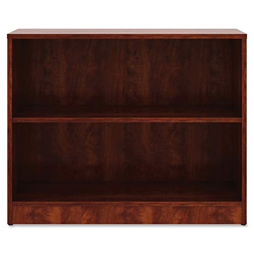 Lorell Cherry Laminate Bookcase Book Rack, 29.5" x 36" x 12"