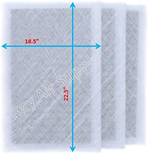 RAYAIR SUPPLY 20x25 Perfect Air Plus Filter Replacement Pads 20x25 (3 Pack) White