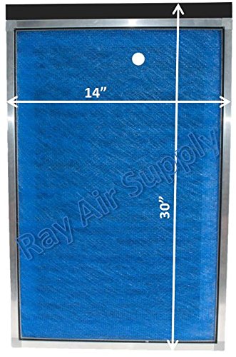 RAYAIR SUPPLY 14x30 MicroPower Guard Air Cleaner Replacement Filter Pads (3 Pack) Blue