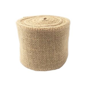 lwr crafts natural burlap ribbon 32 feet (3 1/8")