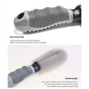 GARASANI Car Wheel Cleaner Brush, Motorcycle or Bicycle Tire Brush Washing Tool