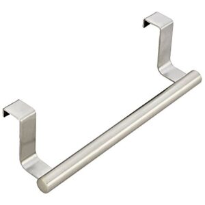 Fangfang Over-The-Cabinet Towel Bar,Brushed Stainless Steel Kitchen Cupboard Dish Towel Bar Holder