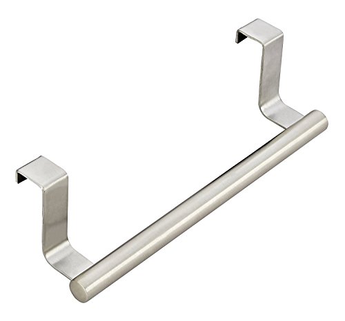 Fangfang Over-The-Cabinet Towel Bar,Brushed Stainless Steel Kitchen Cupboard Dish Towel Bar Holder
