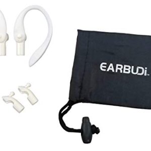 EARBUDi Earhooks Compatible with Apple AirPods | White