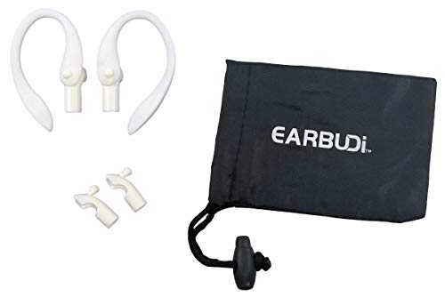 EARBUDi Earhooks Compatible with Apple AirPods | White