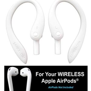 EARBUDi Earhooks Compatible with Apple AirPods | White