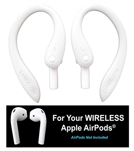 EARBUDi Earhooks Compatible with Apple AirPods | White