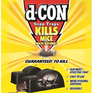 d-CON Reusable Ultra Set Covered Mouse Snap Trap, 2 Traps, 2 Count (Pack of 1)