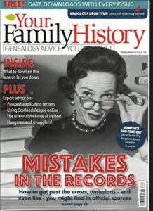your family history magazine, mistakes in the records february, 2017
