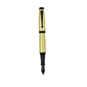 Monteverde Invincia Fountain Pen - Medium Nib, Black Ink Fountain Pen, Brass (MV42503)