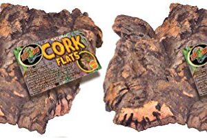 (2 Pack) Zoo Med Natural Cork Bark, Flat, Large