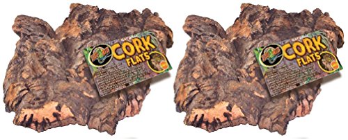 (2 Pack) Zoo Med Natural Cork Bark, Flat, Large