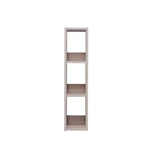 IRIS USA Rack 3-Shelf Open Wood Shelving Unit, Slim, Natural