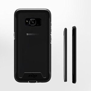 Zizo ION Series for Samsung Galaxy S8 Plus Case Military Grade Drop Tested with Tempered Glass Screen Protector Black Smoke