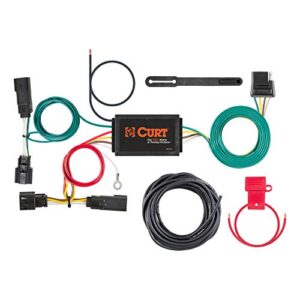 curt 56363 vehicle-side custom 4-pin trailer wiring harness, fits select buick encore black