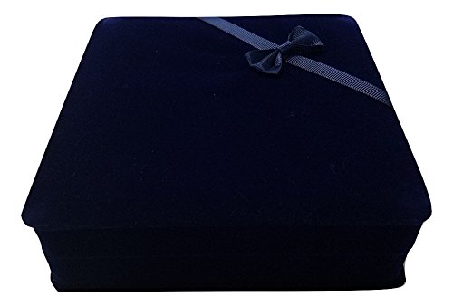 JM Future Gift Box for Jewelry, Necklace, Earring and Bracelet, X-Large, Navy