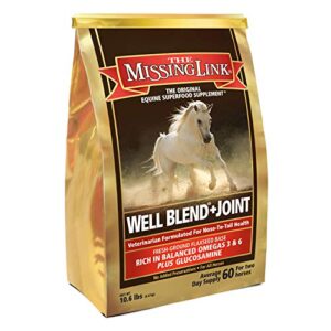 the missing link equine well blend + joint superfood supplement powder, 10.6 lb. bag / 120 day supply