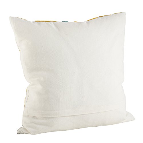 SARO LIFESTYLE 4855.CS20S Embroidered Brushstroke Design Down Filled Throw Pillow, Chartreuse, 20"