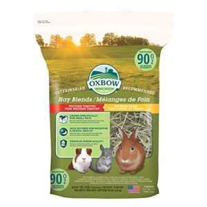 oxbow animal health oxbow hay blends - western timothy & orchard - 90 oz.