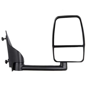 scitoo passenger side view mirror fit for 2003-2011 for chevy express 1500/2500/3500 for gmc savana 1500/2500/35000 with manual fold textured right exterior mirror gm1321426