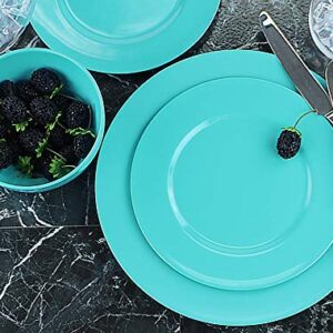 Calypso Basics by Reston Lloyd Melamine Dinner Plate, Set of 6, Turquoise