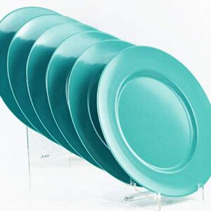 Calypso Basics by Reston Lloyd Melamine Dinner Plate, Set of 6, Turquoise