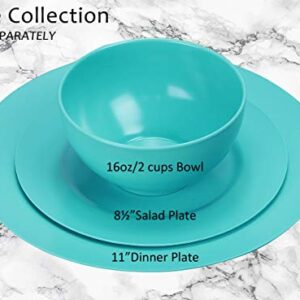 Calypso Basics by Reston Lloyd Melamine Dinner Plate, Set of 6, Turquoise