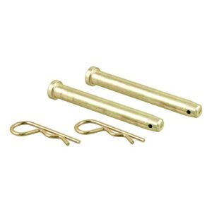 curt 45925 replacement pins & clips for adjustable trailer hitch ball mount , gold
