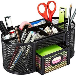 Amazon Basics Mesh Desk Organizer, Black