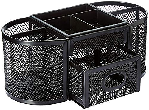 Amazon Basics Mesh Desk Organizer, Black