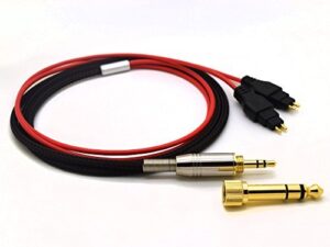 sqrmekoko 5n ofc upgrade cable for sennheiser hd525 hd545 hd565 hd580 hd600 hd650 silver plated audio cord (4ft)