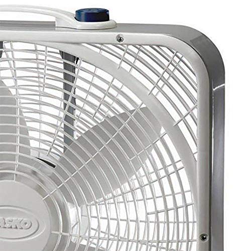 Lasko 20" Energy Efficient Basic Box Fan w/3 Speeds & Easy Carry Handle (2 Pack)