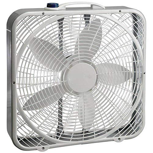 Lasko 20" Energy Efficient Basic Box Fan w/3 Speeds & Easy Carry Handle (2 Pack)